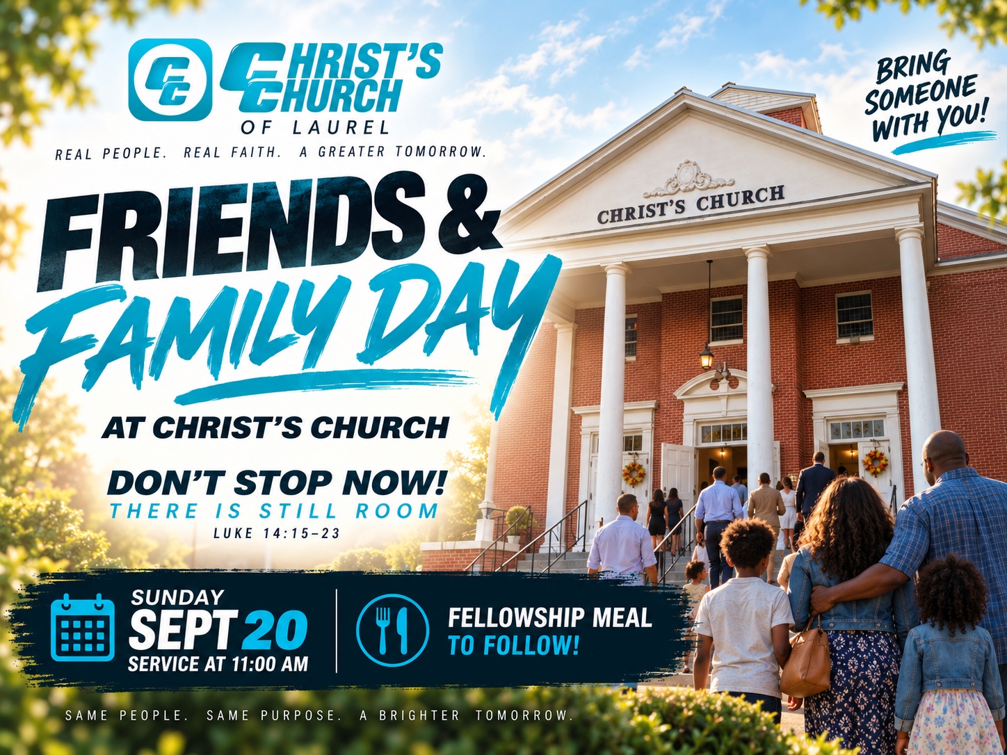 Friends & Family Day — Sept 20 at Christ's Church