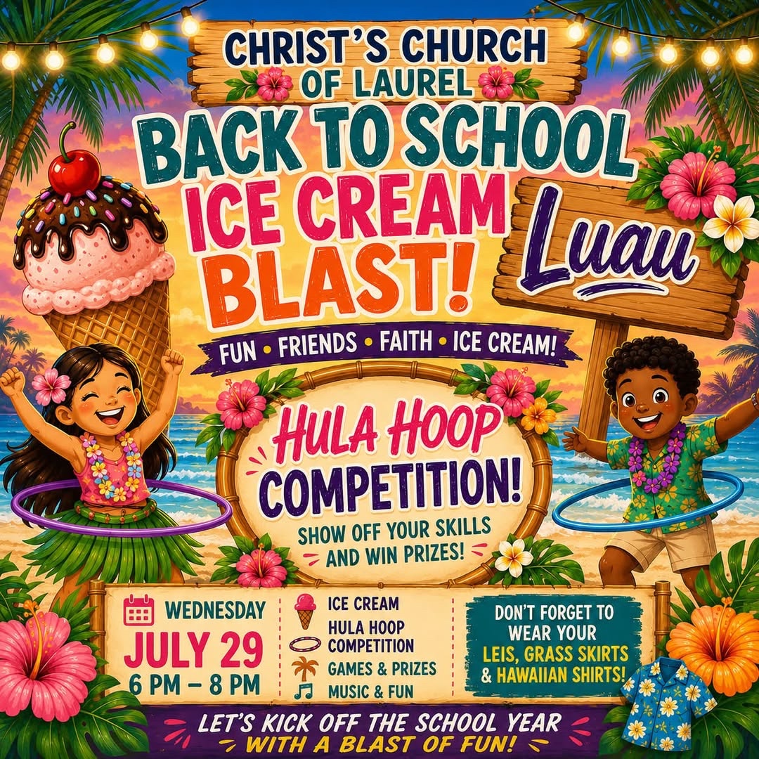 Back to School Luau Ice Cream Blast