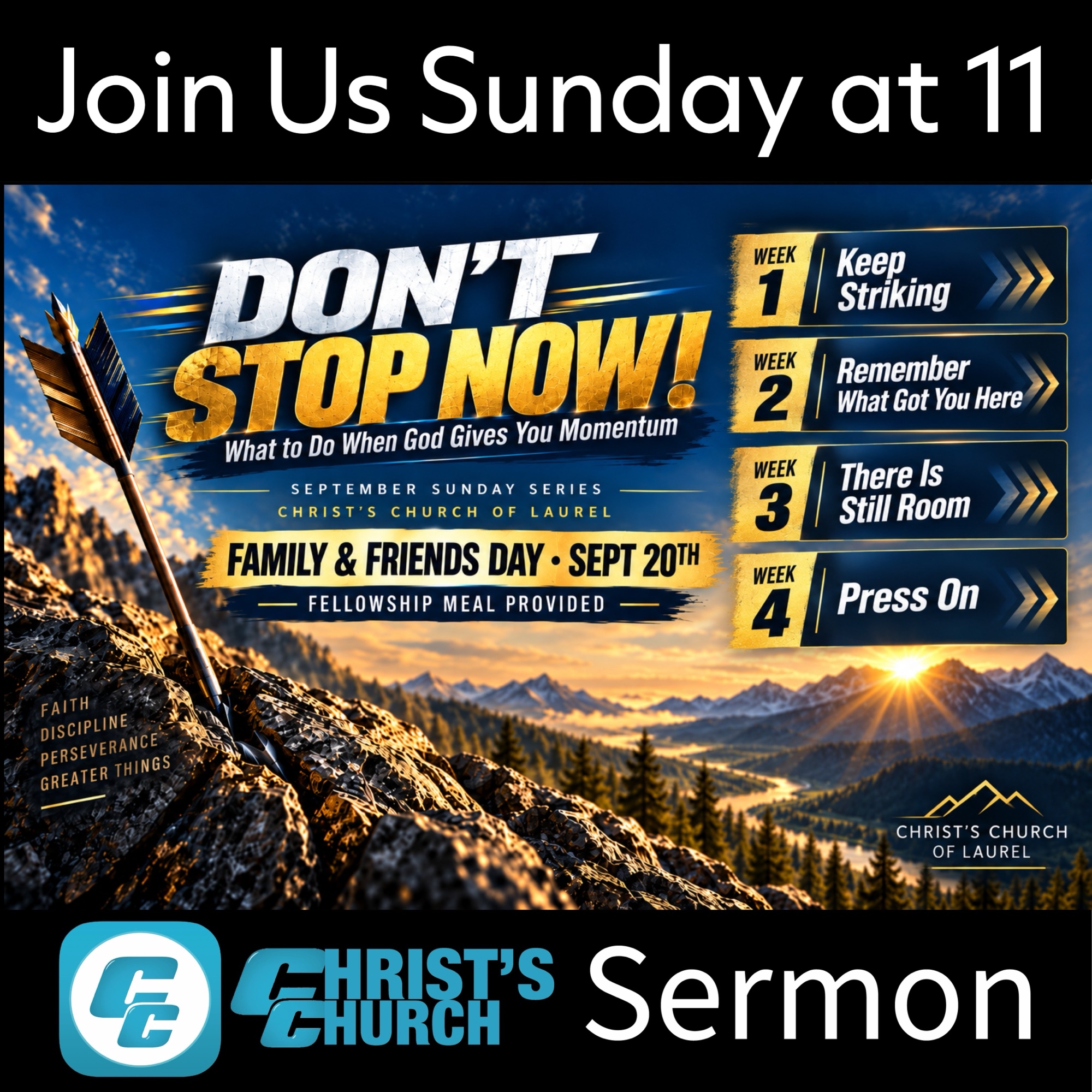 Don't Stop Now! — September Sunday Series
